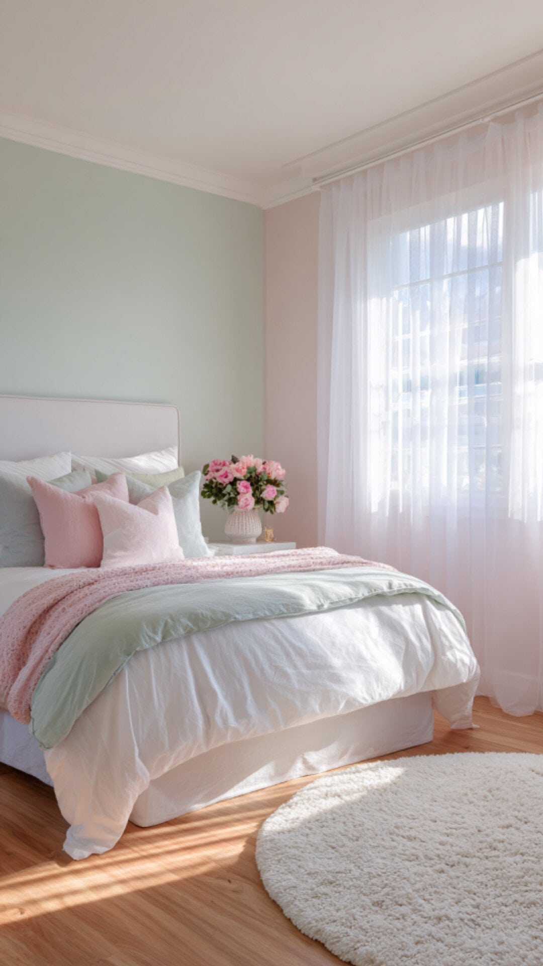 11. Pastel Bedroom Color Combination with Gentle Charm