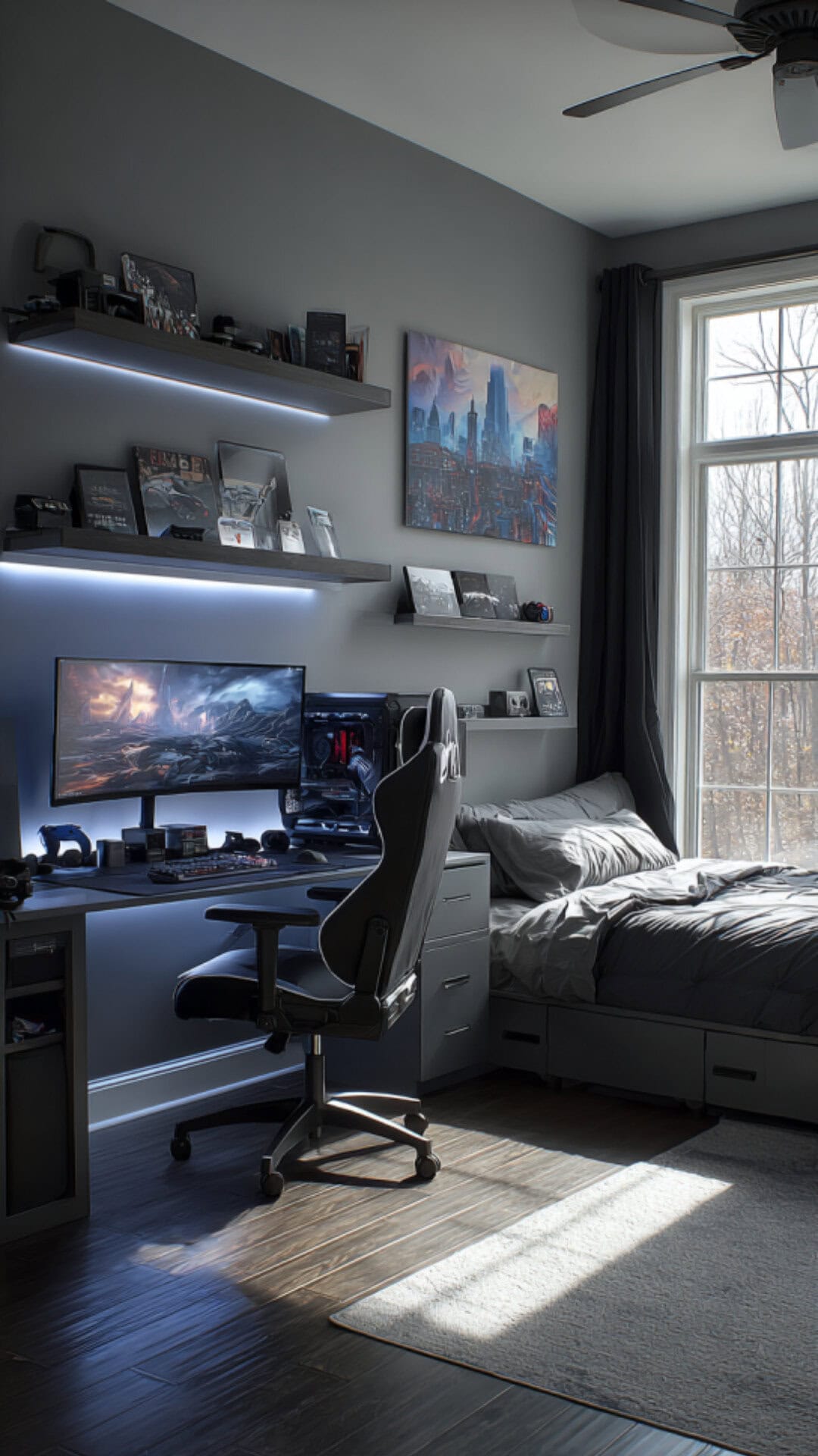 2. Gaming Bedroom for Young Boys