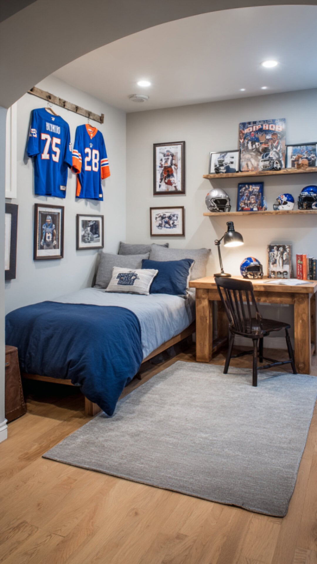 2. Sports-Themed Bedroom for Teenage Boys