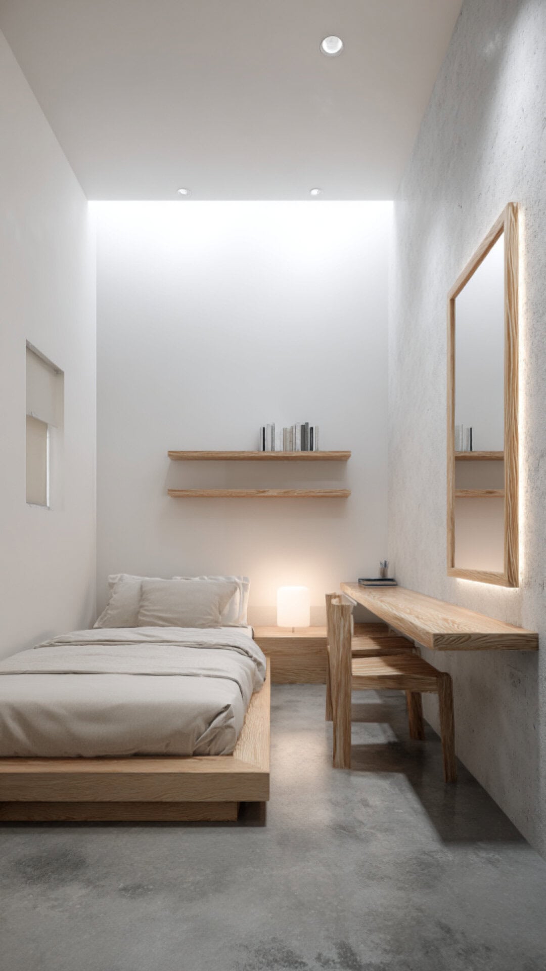 2. Minimalist Single Bedroom