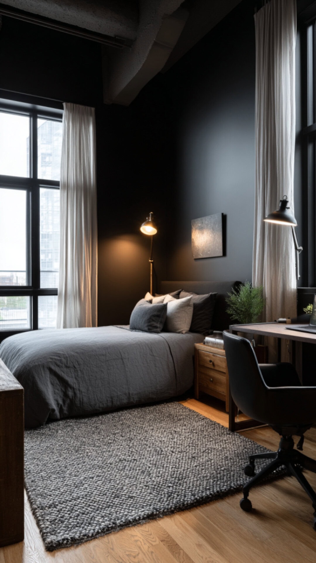 4. Black Bedroom for Teenage Boys