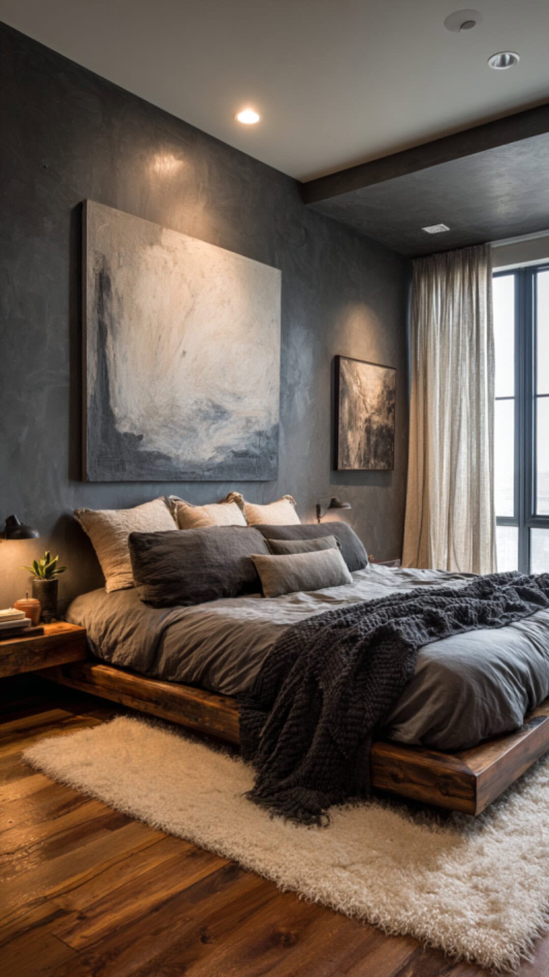 5. Modern Dark Romantic Bedroom