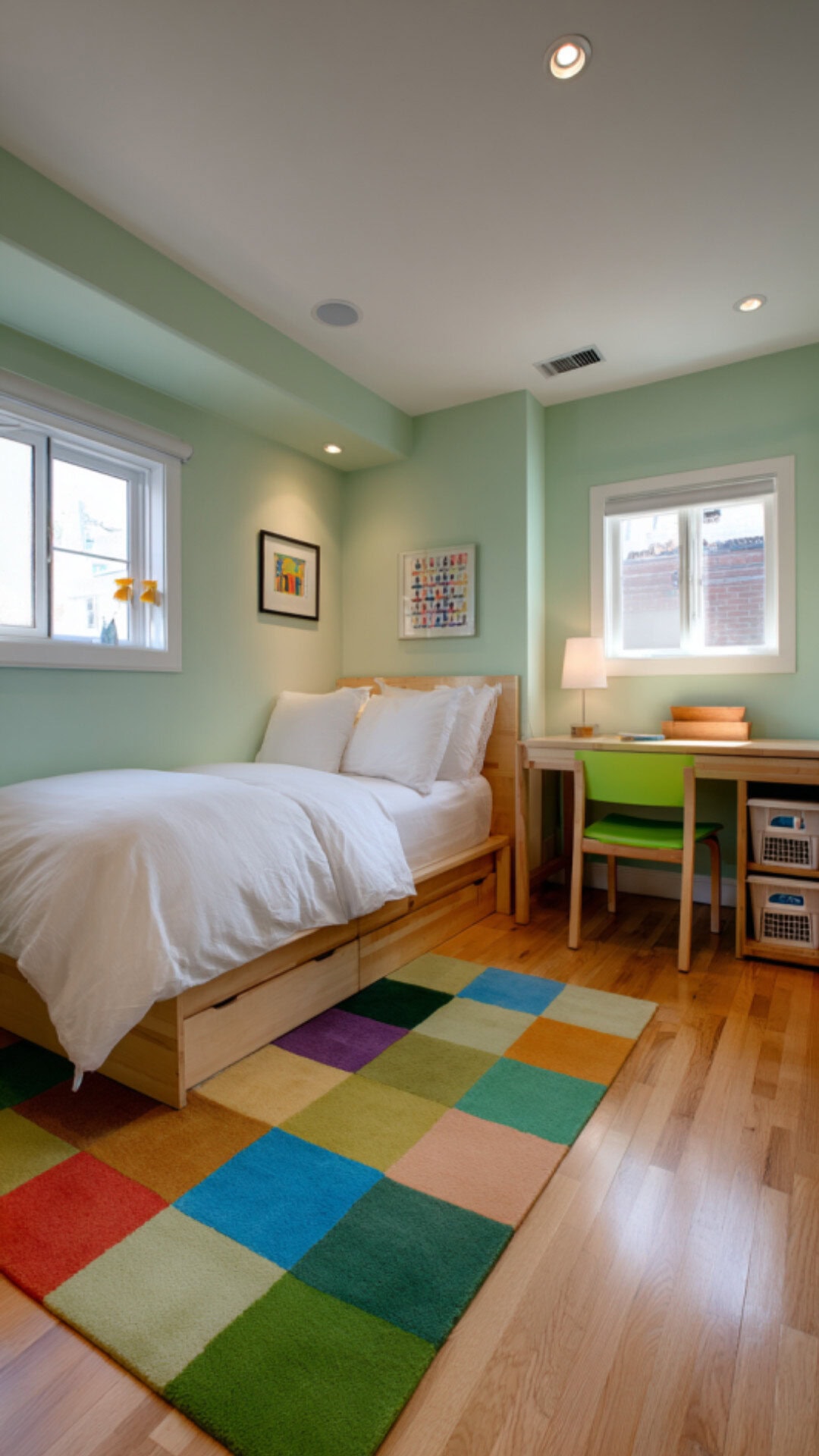 7. Green Bedroom for Young Boys
