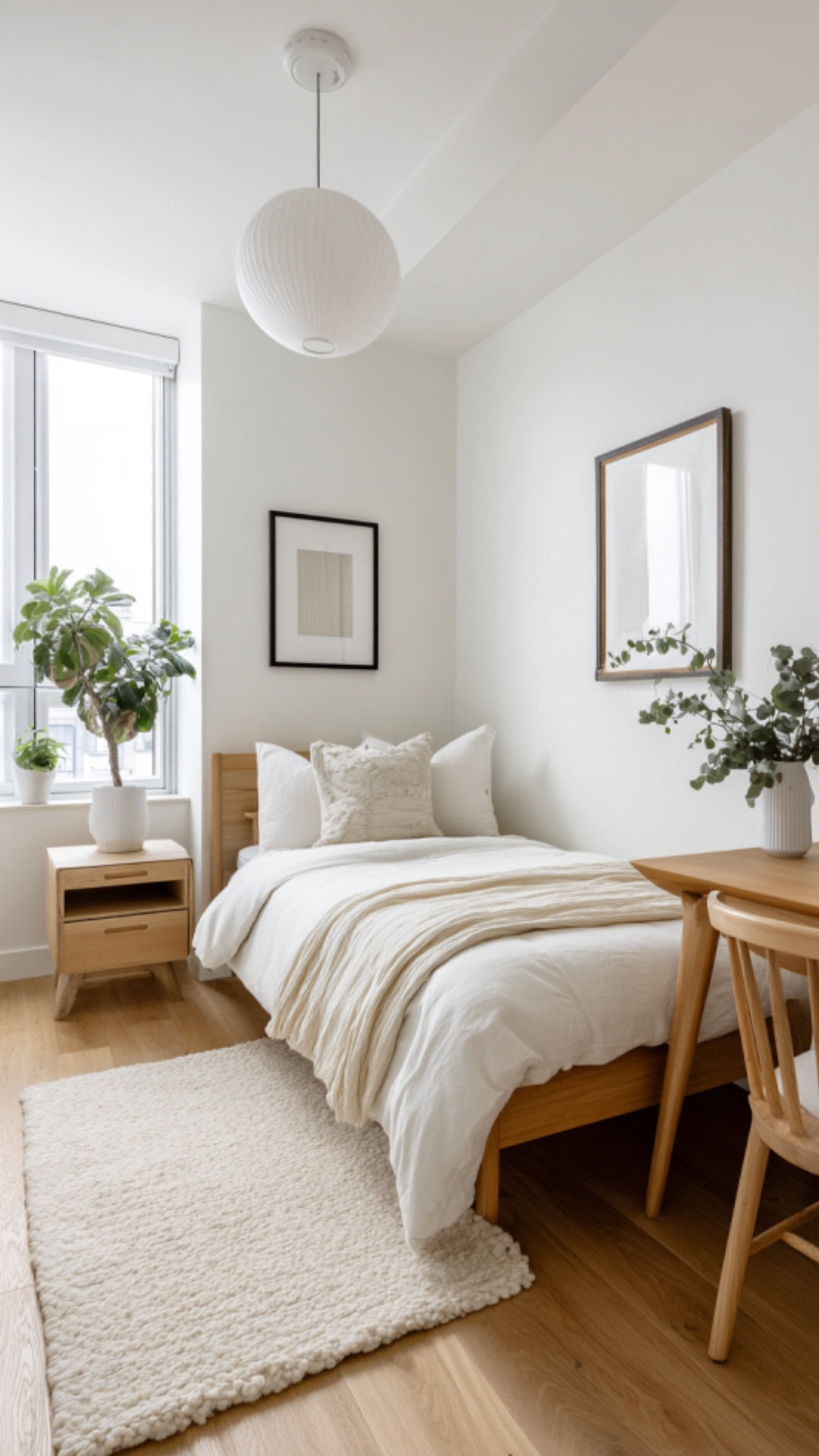 7. Scandinavian-Inspired Single Bedroom