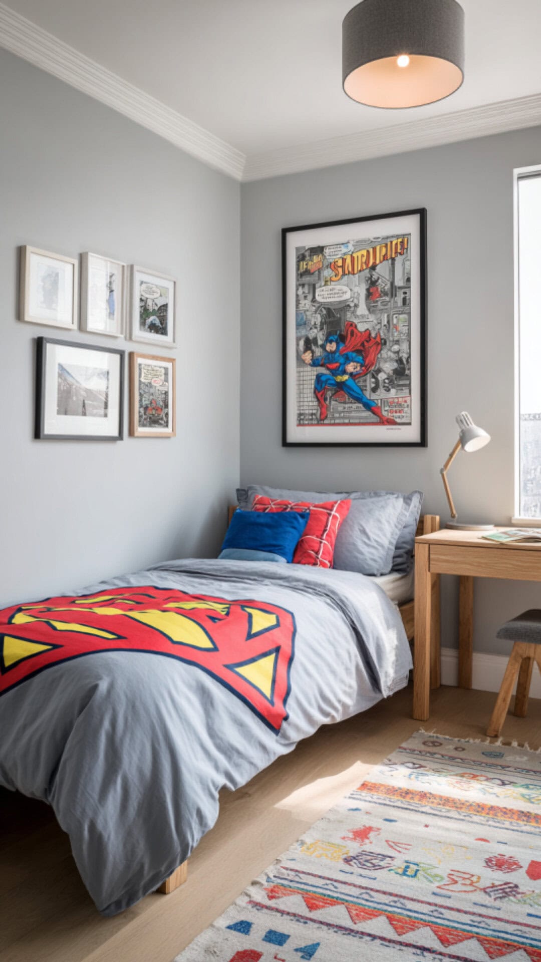 8. Superhero-Themed Bedroom for Young Boys